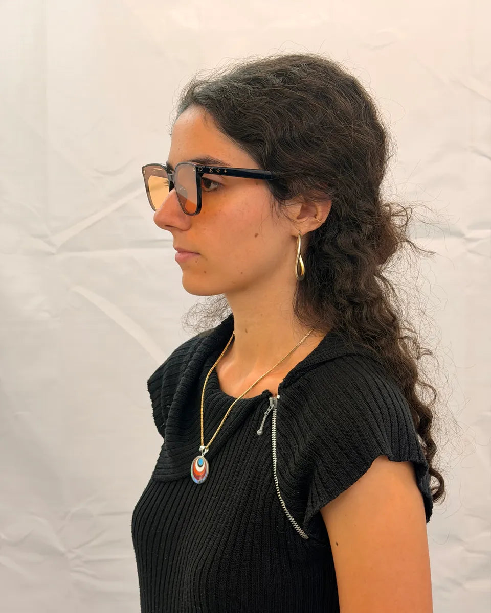 Louis Vuitton Black Acetate Square Sunglasses KeoQzkG 5