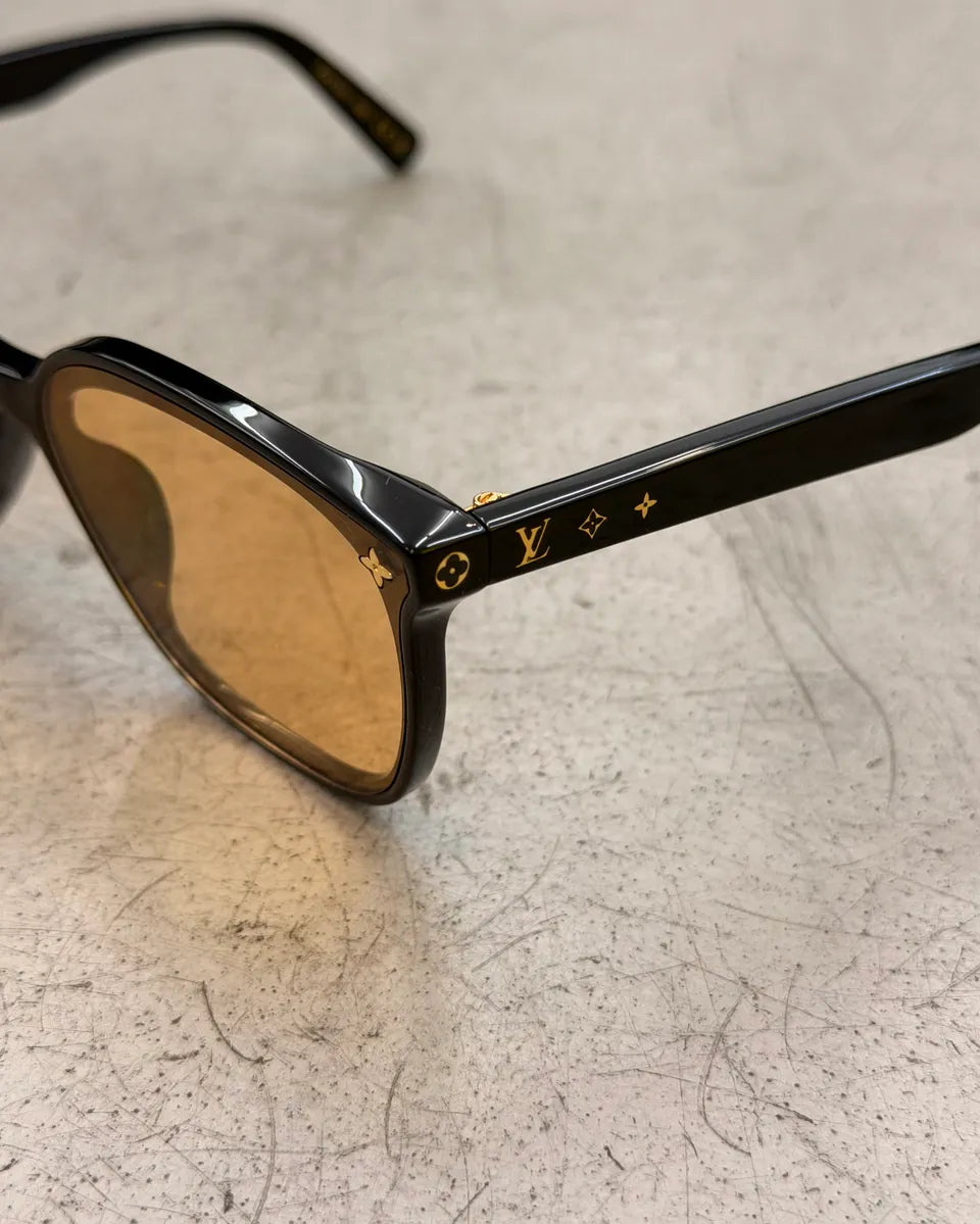Louis Vuitton Black Acetate Square Sunglasses KeoQzkG 8