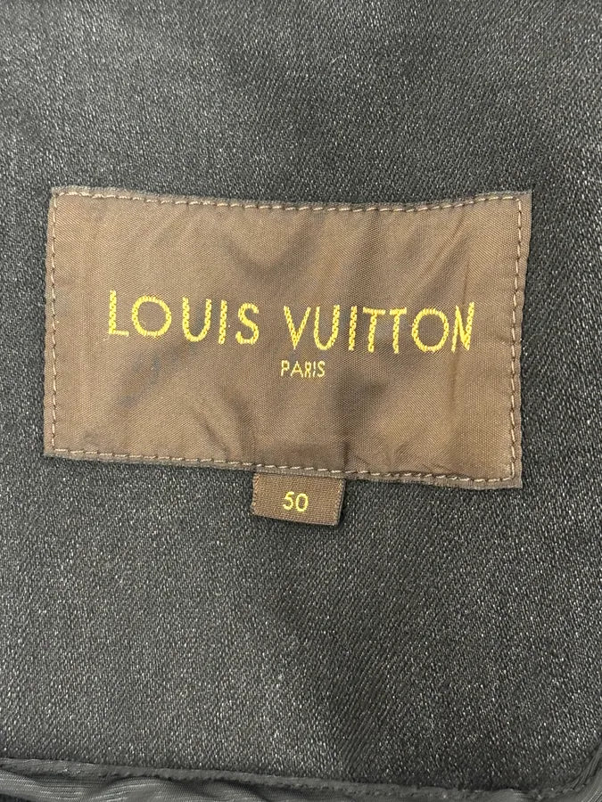 Louis Vuitton Black Biker Obscure Denim Jacket KdmWVsV 9