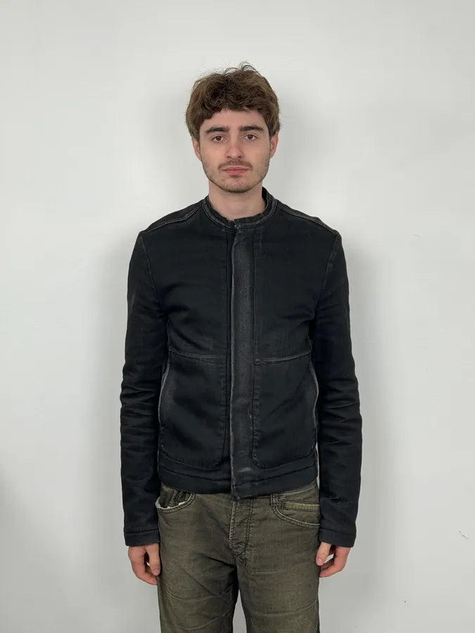 Louis Vuitton Black Biker Obscure Denim Jacket KdmWVsV 1