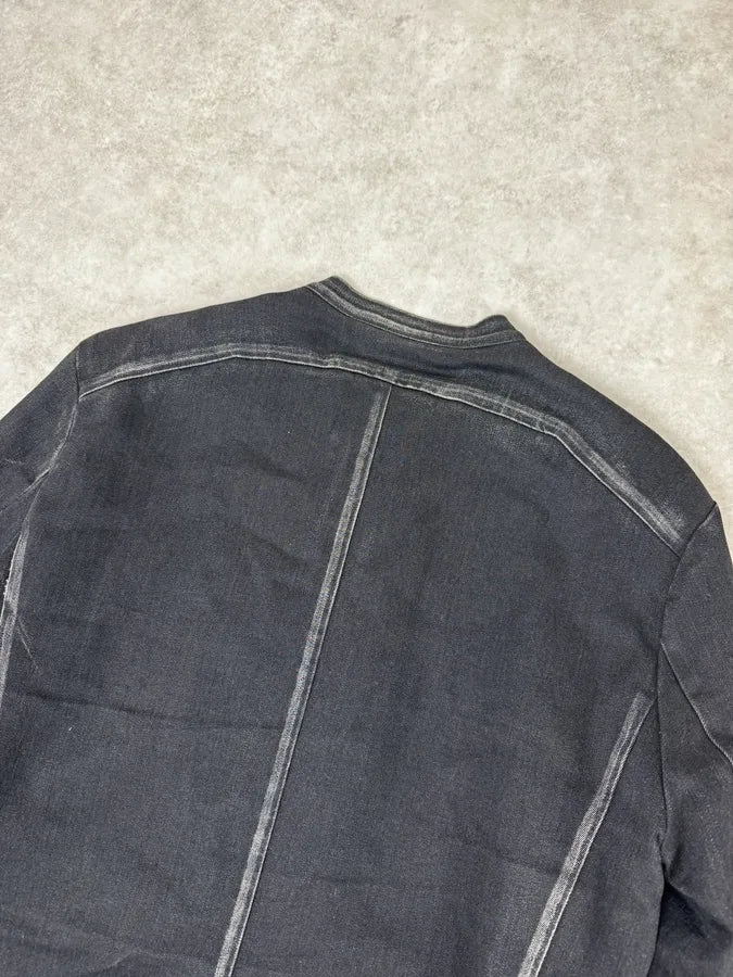Louis Vuitton Black Biker Obscure Denim Jacket KdmWVsV 5