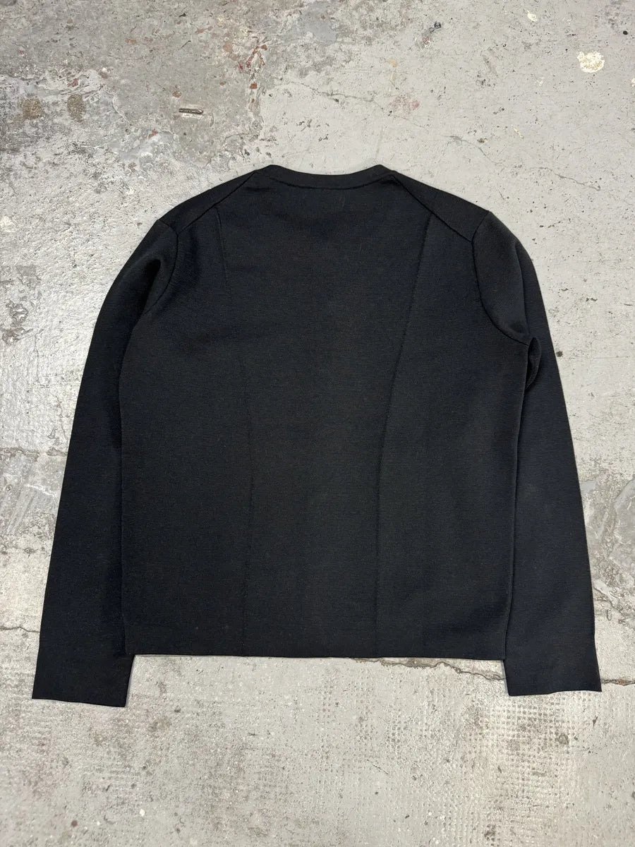 Louis Vuitton Black Buttoned Gilet Cardigan qDChQqq 1