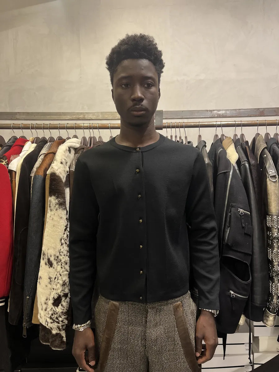 Louis Vuitton Black Buttoned Gilet Cardigan qDChQqq 2