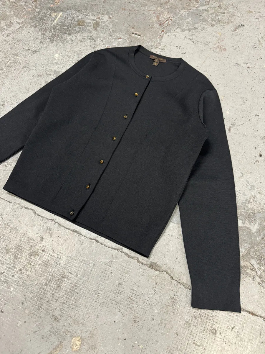 Louis Vuitton Black Buttoned Gilet Cardigan qDChQqq 7