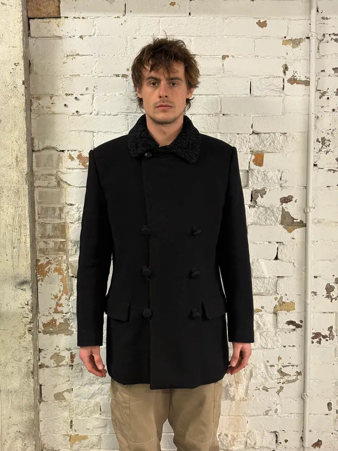 Louis Vuitton Black Classy Duffle Coat TOzUeeA 1