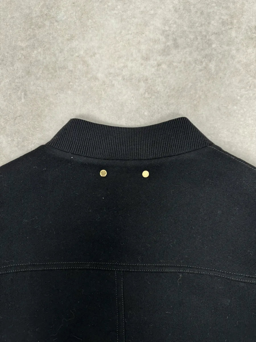 Louis Vuitton Black Elegant Cashmere & Wool Buttoned Jacket flTMhmE 5