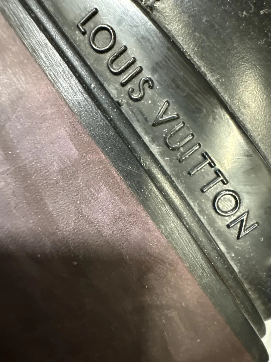 Louis Vuitton Black Leather Ankle Boots mrTCOio 10