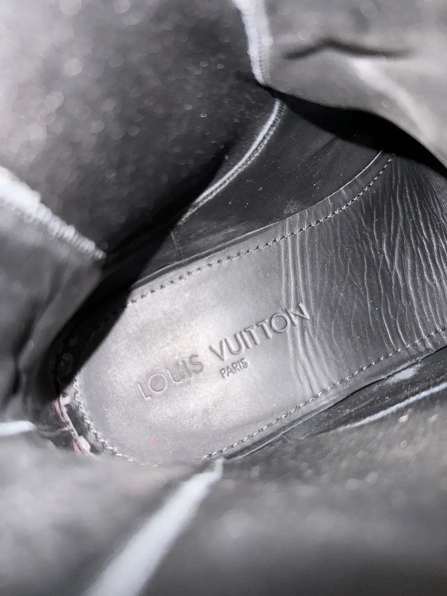 Louis Vuitton Black Leather Ankle Boots mrTCOio 11