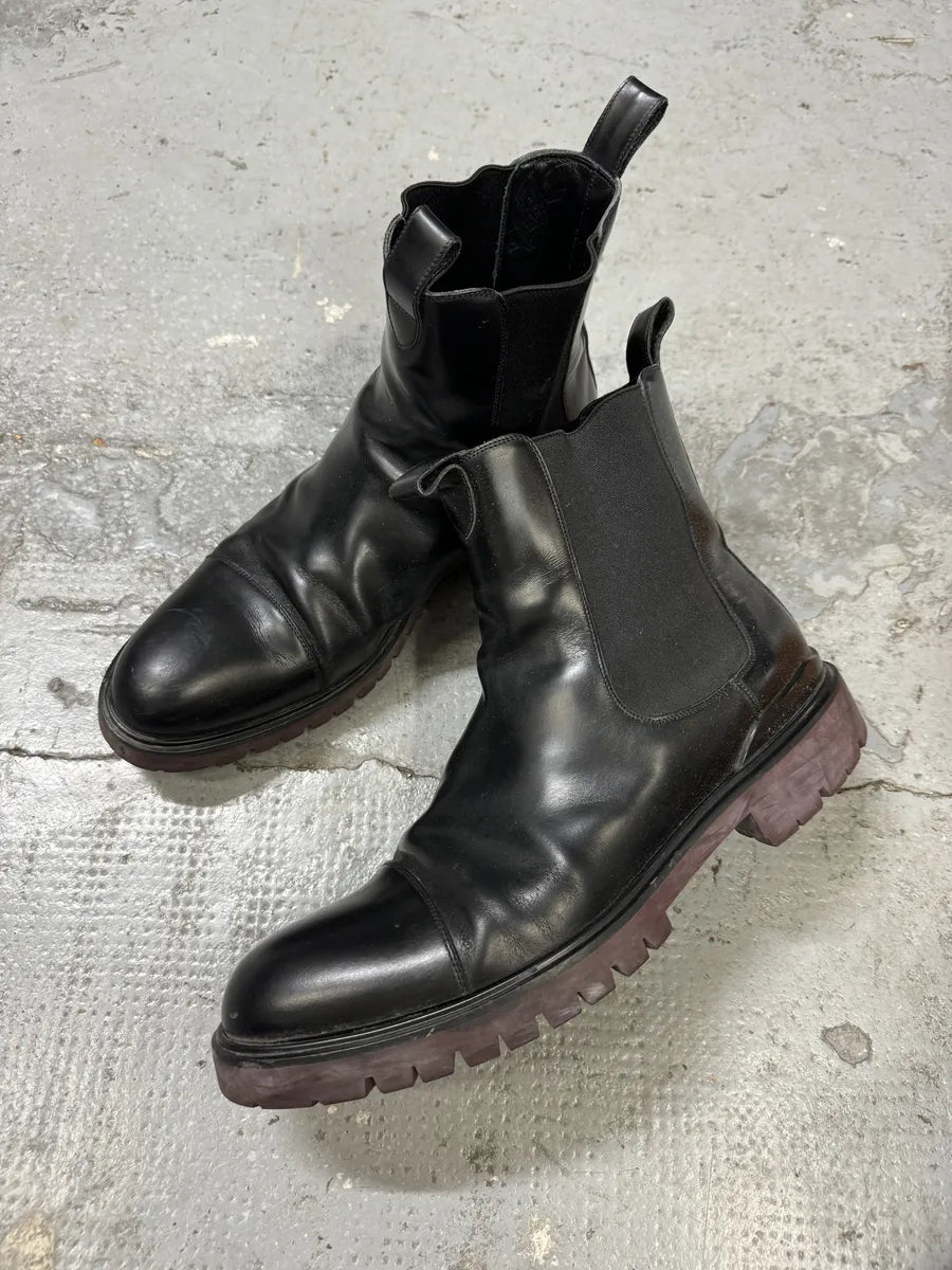 Louis Vuitton Black Leather Ankle Boots mrTCOio 3