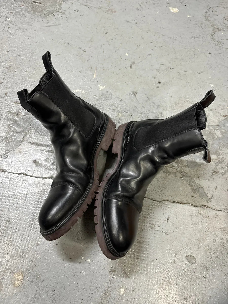 Louis Vuitton Black Leather Ankle Boots mrTCOio 6