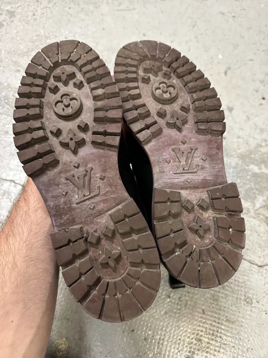 Louis Vuitton Black Leather Ankle Boots mrTCOio 7