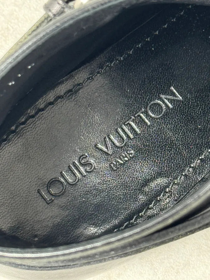 Louis Vuitton Black Leather Ankle Boots uhHWgGF 5