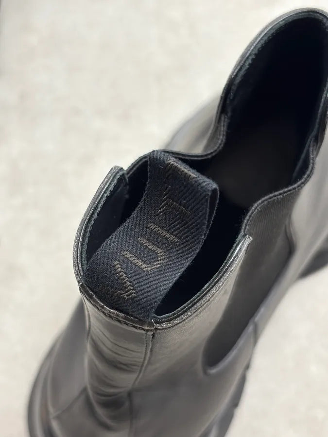 Louis Vuitton Black Leather Boots NXerUDd 6