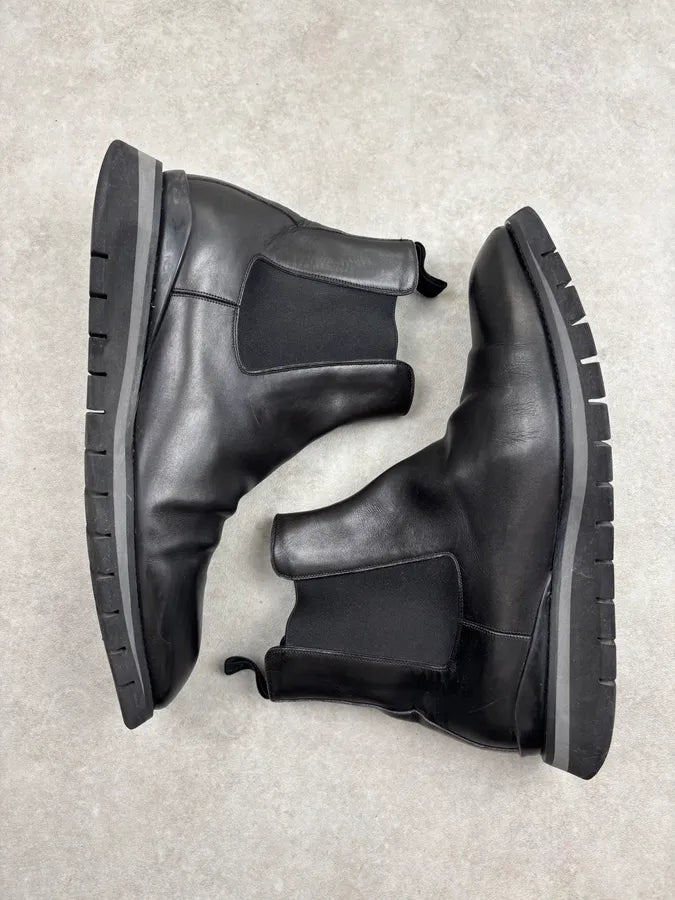 Louis Vuitton Black Leather Boots NXerUDd 8