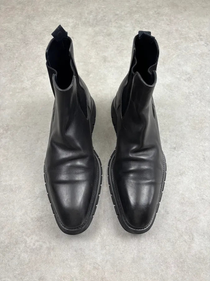 Louis Vuitton Black Leather Boots NXerUDd 3