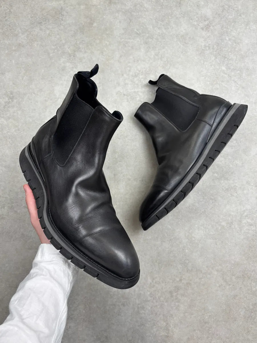 Louis Vuitton Black Leather Boots NXerUDd 0
