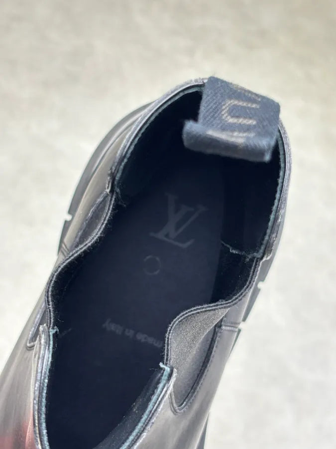 Louis Vuitton Black Leather Boots NXerUDd 14