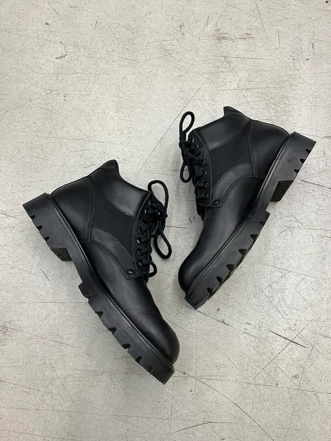 Louis Vuitton Black Leather Boots qsneUKn 2