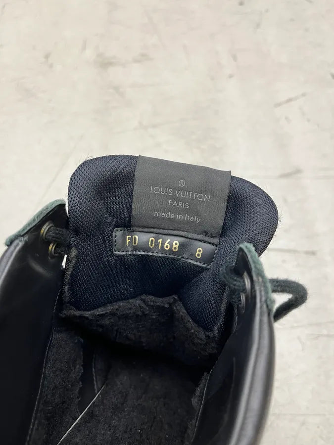 Louis Vuitton Black Leather Boots qsneUKn 6