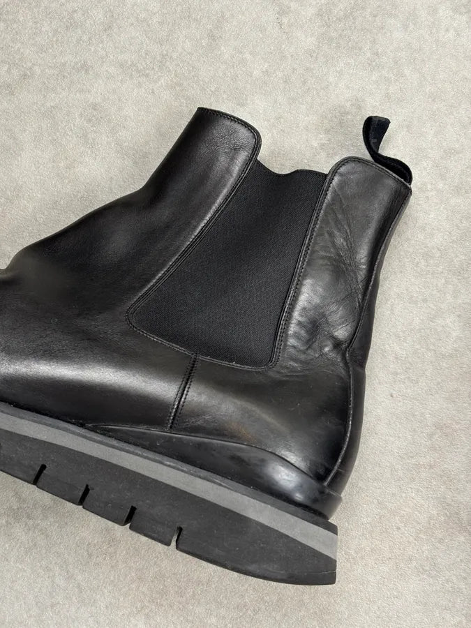 Louis Vuitton Black Leather Boots NXerUDd 12