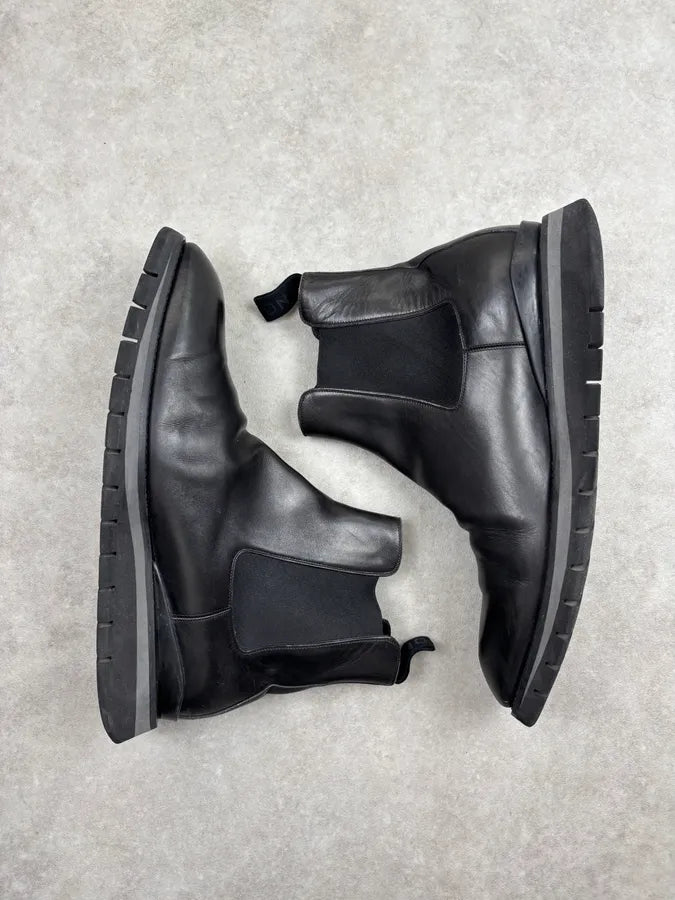 Louis Vuitton Black Leather Boots NXerUDd 9