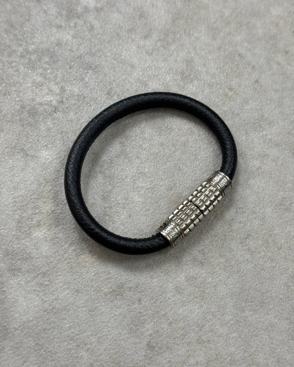 Louis Vuitton Black Leather Bracelet vESQFHj 4