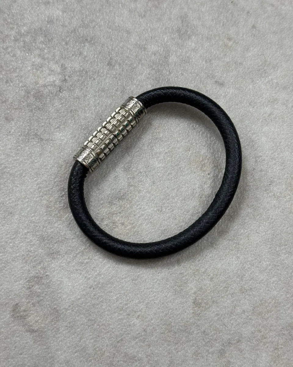 Louis Vuitton Black Leather Bracelet vESQFHj 5