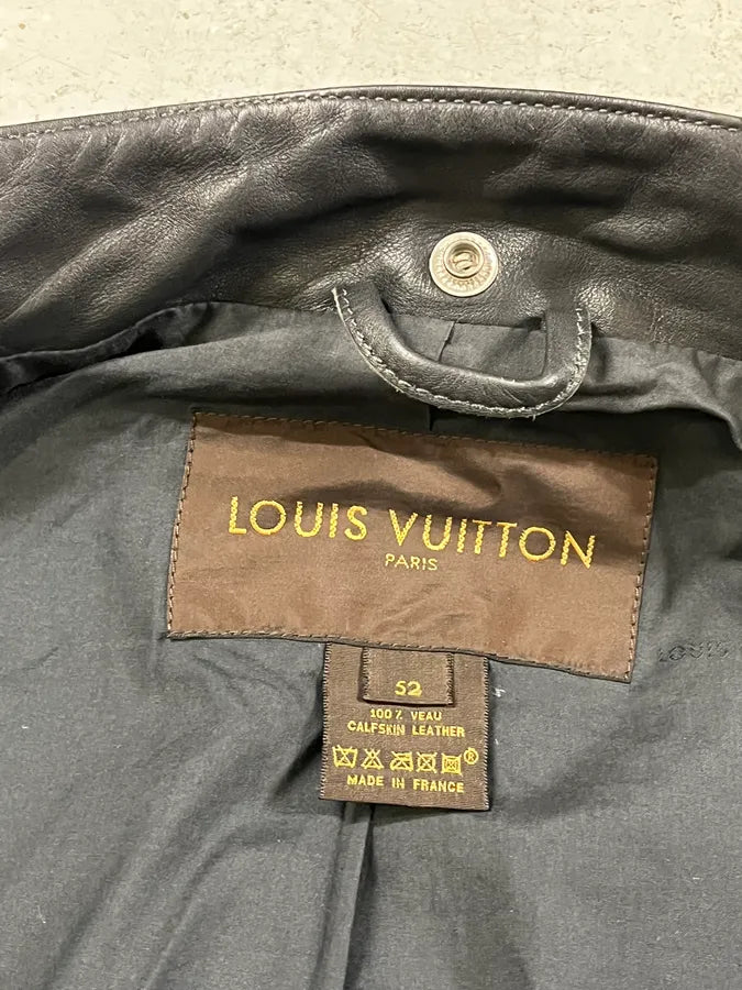 Louis Vuitton Black Premium Leather Jacket BCnqgFn 7