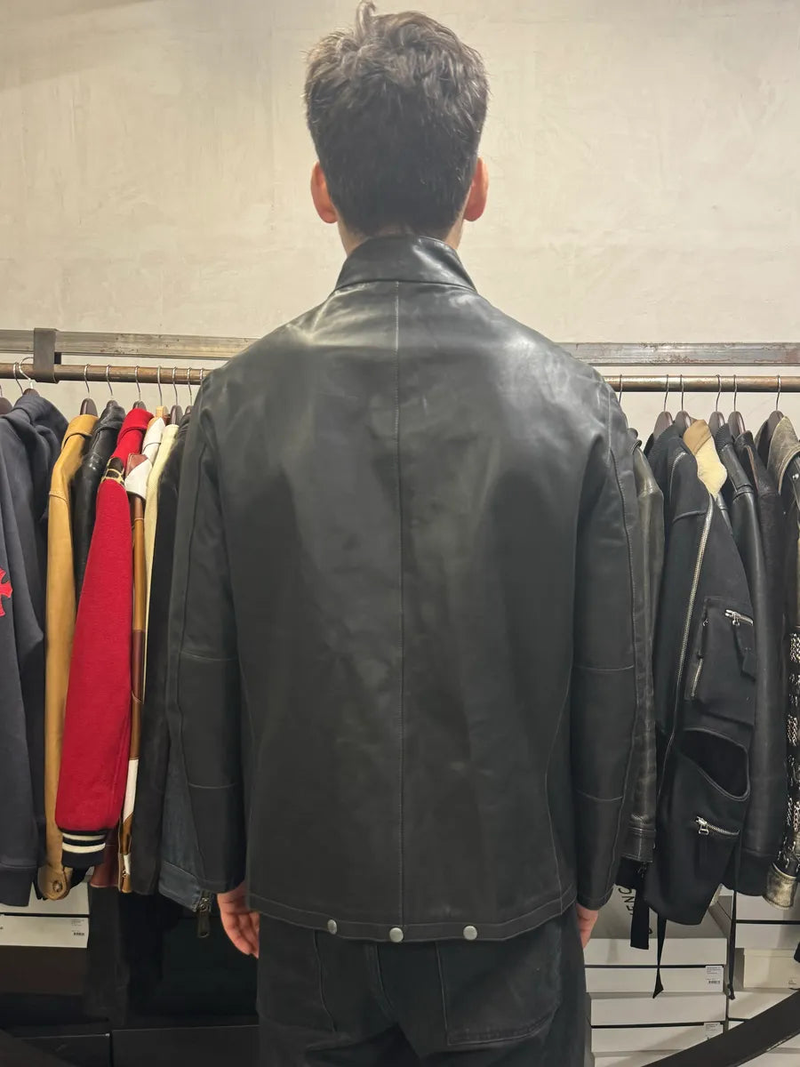 Louis Vuitton Black Premium Leather Jacket BCnqgFn 2