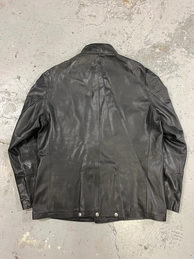 Louis Vuitton Black Premium Leather Jacket BCnqgFn 5