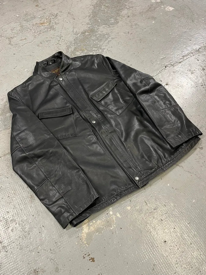 Louis Vuitton Black Premium Leather Jacket BCnqgFn 3