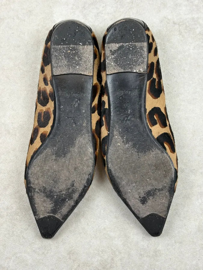 Louis Vuitton Black Leopard Calf Hair Ballerina Flat  JFFczoi 5