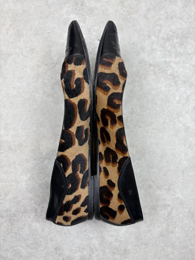 Louis Vuitton Black Leopard Calf Hair Ballerina Flat  JFFczoi 3