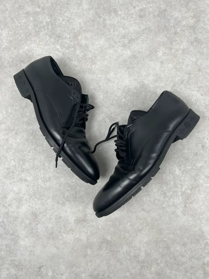 Louis Vuitton Black Modern Classy Leather Derby Shoes rWnJXEH 2