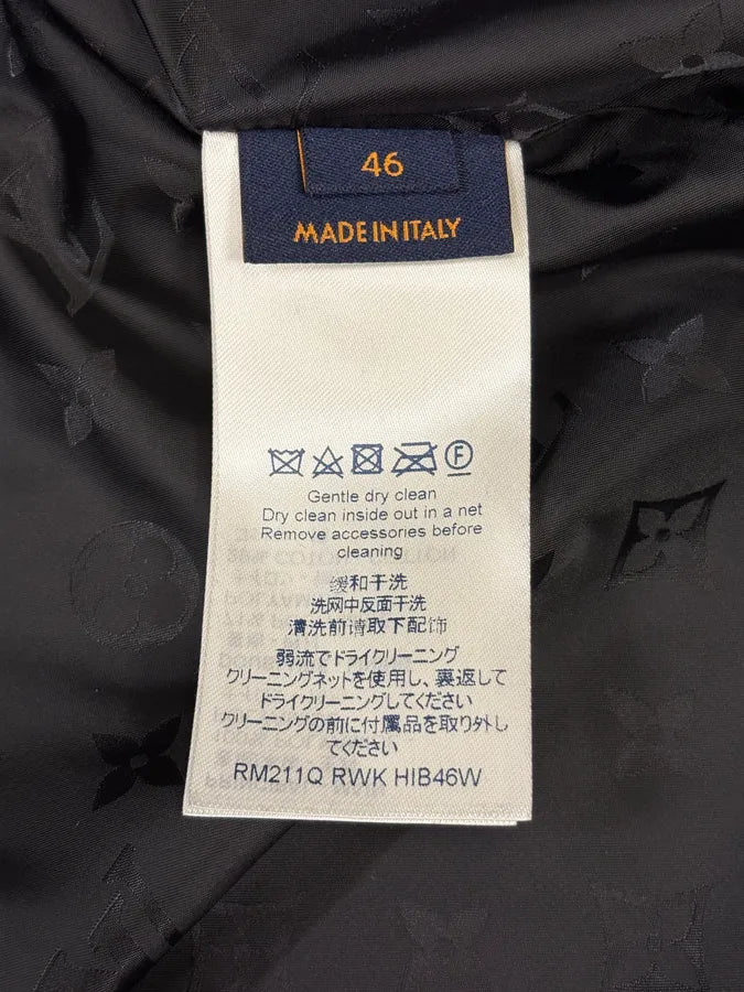 AW2020 Louis Vuitton Black Multi Pockets Nylon Jacket  MactrVc 10