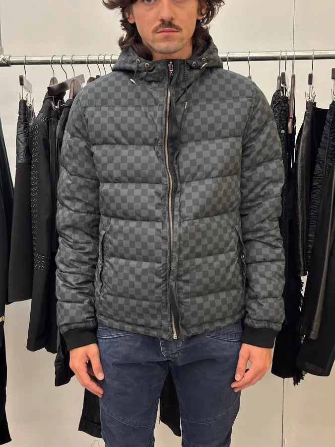 Louis Vuitton Black Reversible Damier Puffer Jacket HpLQbtv 1