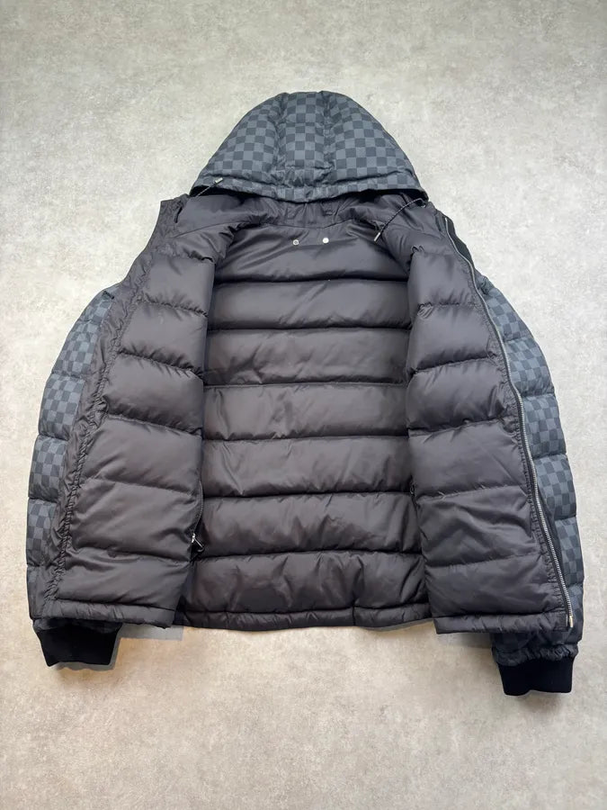 Louis Vuitton Black Reversible Damier Puffer Jacket HpLQbtv 8