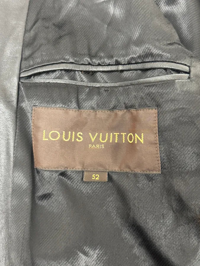 Louis Vuitton Black Premium Biker Leather Jacket TfTwili 12