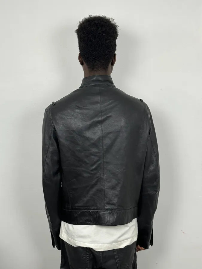 Louis Vuitton Black Premium Biker Leather Jacket TfTwili 1