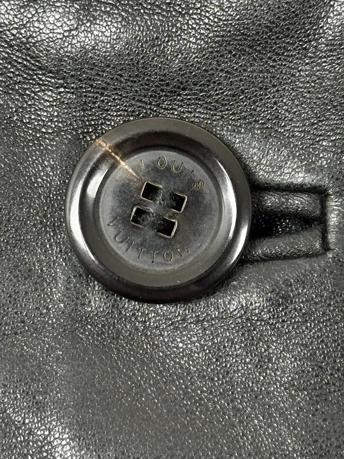 Louis Vuitton Black Premium Biker Leather Jacket TfTwili 10