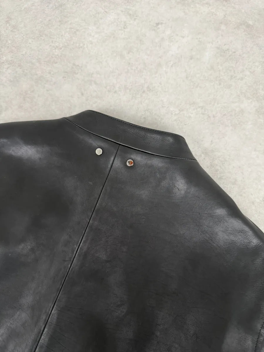 Louis Vuitton Black Premium Biker Leather Jacket JGfwFaQ 10