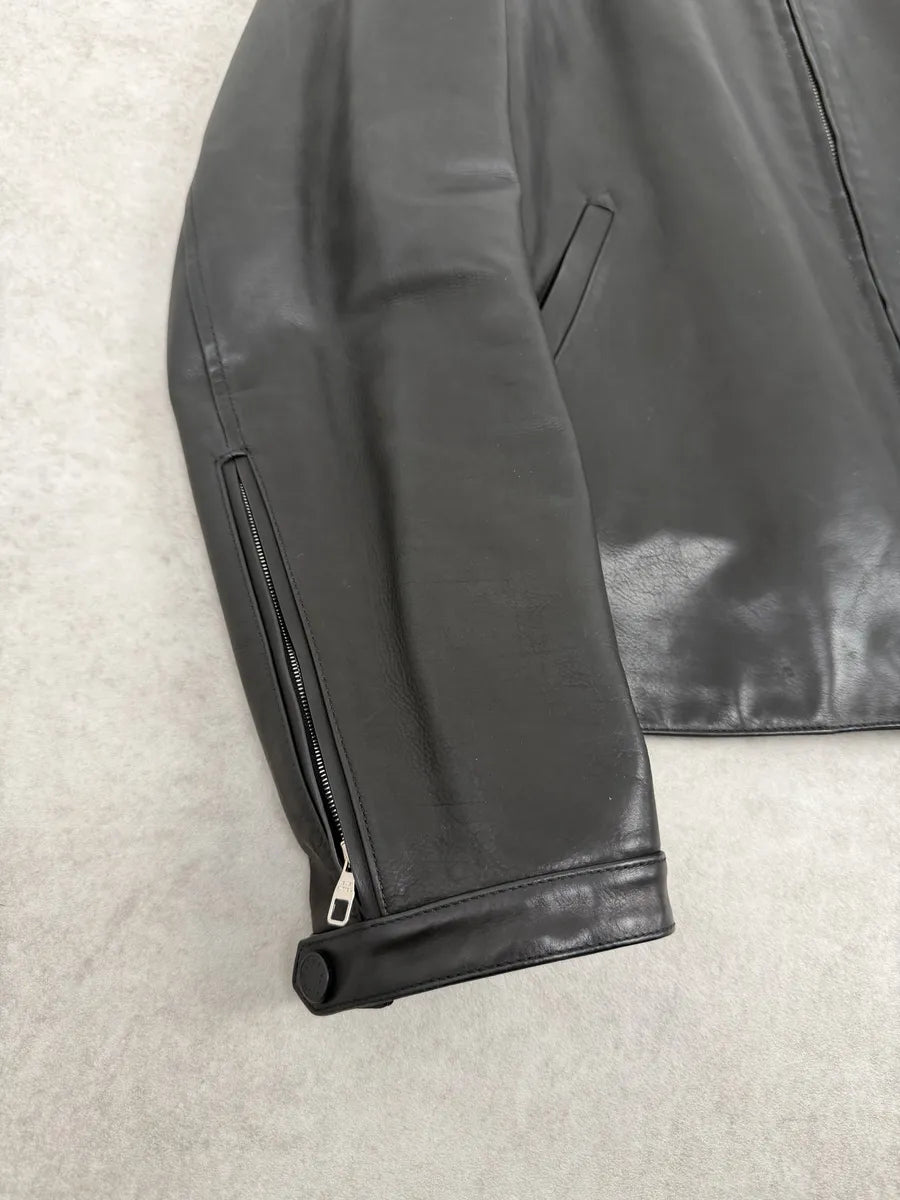 Louis Vuitton Black Premium Biker Leather Jacket JGfwFaQ 11