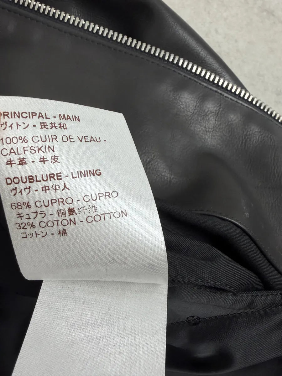 Louis Vuitton Black Premium Biker Leather Jacket JGfwFaQ 13