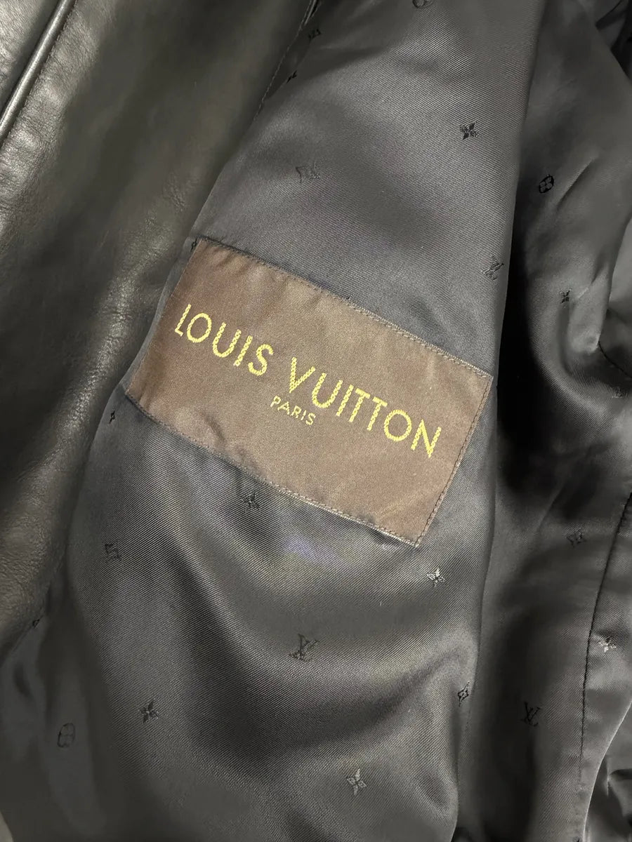 Louis Vuitton Black Premium Biker Leather Jacket JGfwFaQ 14