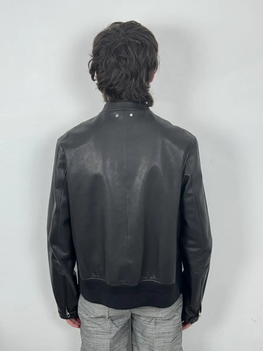 Louis Vuitton Black Premium Biker Leather Jacket JGfwFaQ 3