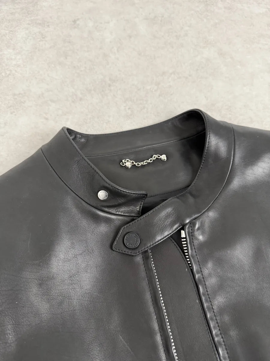 Louis Vuitton Black Premium Biker Leather Jacket JGfwFaQ 8