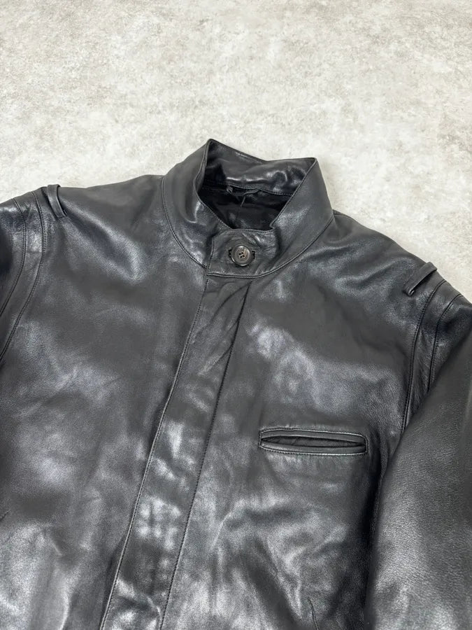 Louis Vuitton Black Premium Biker Leather Jacket TfTwili 4