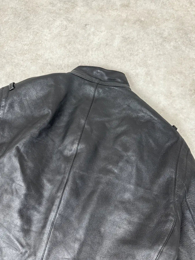 Louis Vuitton Black Premium Biker Leather Jacket TfTwili 5