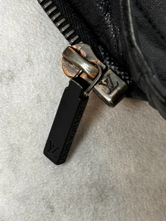 Louis Vuitton Black Premium Biker Leather Jacket TfTwili 11