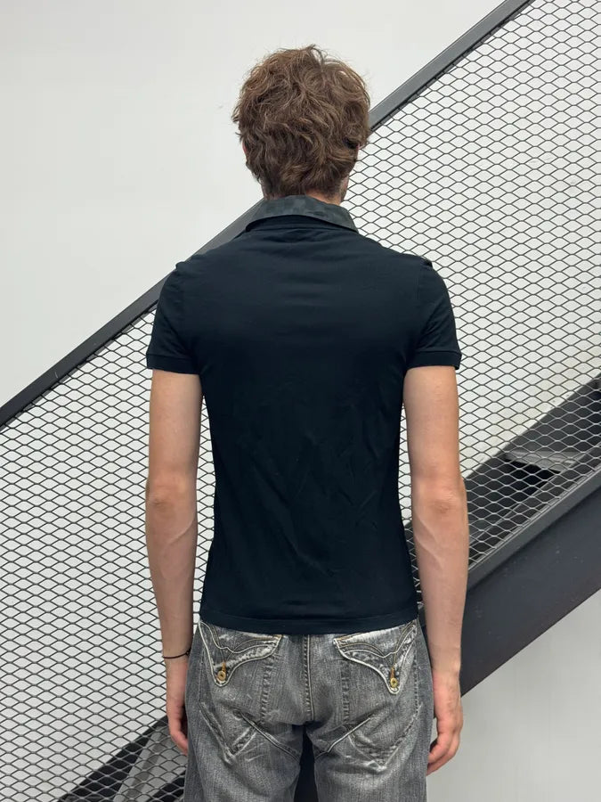 Louis Vuitton Black Signature Collar Polo AtXuNpl 2